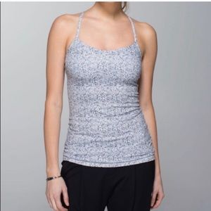 lululemon Power Y tank Petite Fleur Silver Spoon